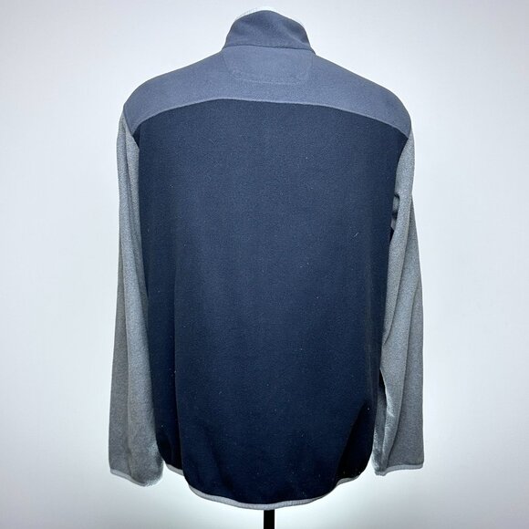 The North Face Quarter-Zip Fleece Pullover XL Navy Grey Colorblock Polyester - Picture 5 of 8